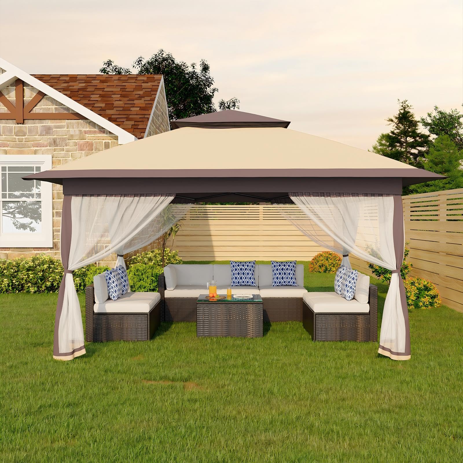Amazon.com : Canopy Tent 13x13 ft, Pop Up Gazebo One-Push Setup